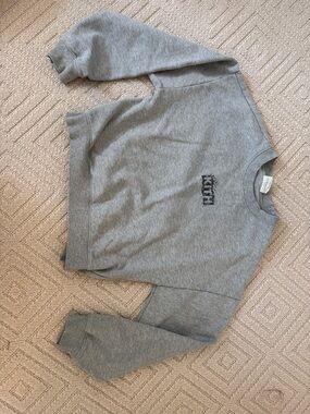 Kith Gray Crewneck with Black Logo Tag - Batman Series